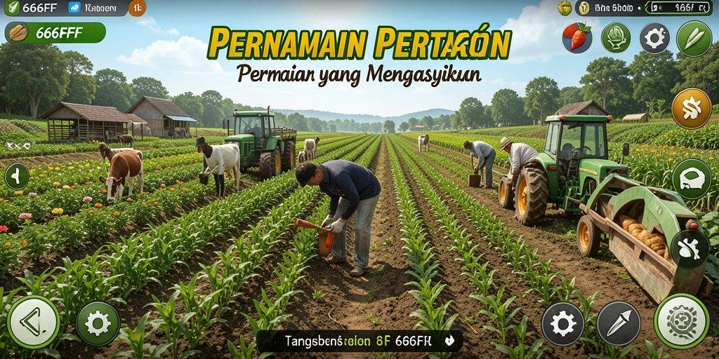 Gameplay menarik dari 666FF yang menampilkan pertanian seru.