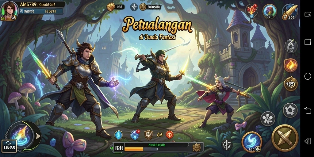 Tampilan gameplay seru dalam AMS789 dengan aksi petualangan yang mendebarkan.