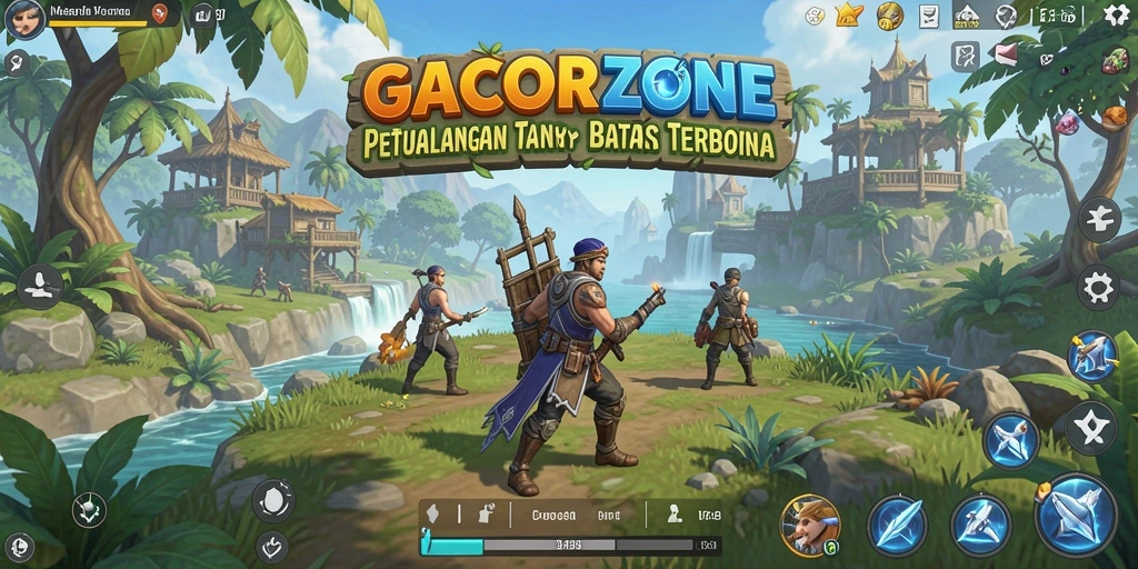 Tampilan gameplay GACORZONE yang imersif di dunia terbuka.