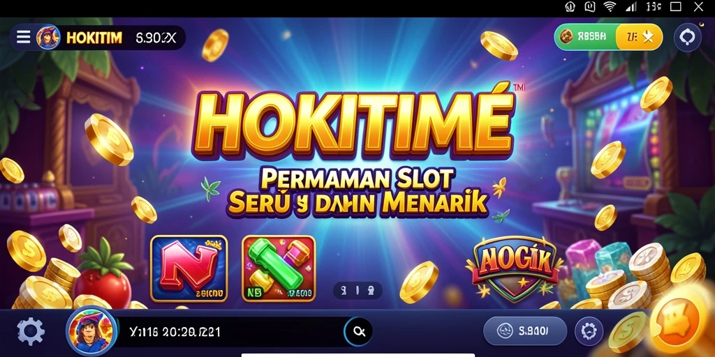 Screenshot utama HOKITIME menunjukkan gameplay Slot yang menarik.