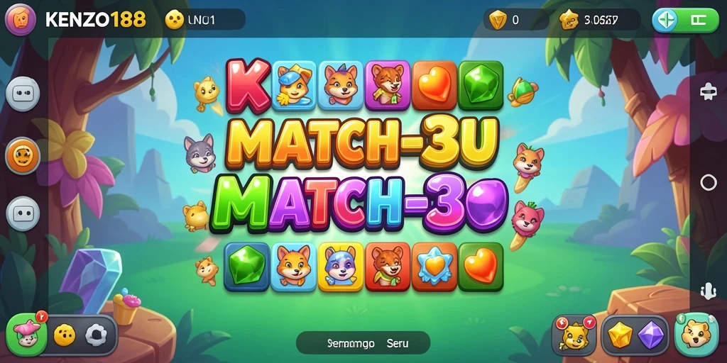 Tampilan menarik gameplay KENZO188 yang penuh warna.