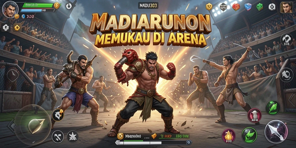 Tampilan pertarungan seru di MADU303 yang memukau.
