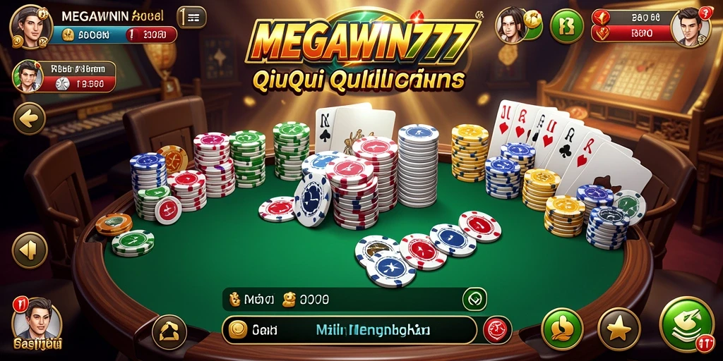 Tampilan gameplay seru QiuQiu di MEGAWIN777.
