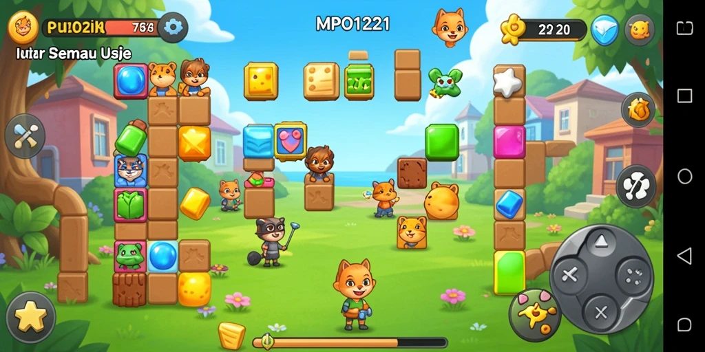 Tampilan gameplay menarik MPO1221 yang seru dan menantang.