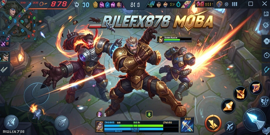 Tampilan layar utama gameplay ROLEX878 yang penuh aksi.
