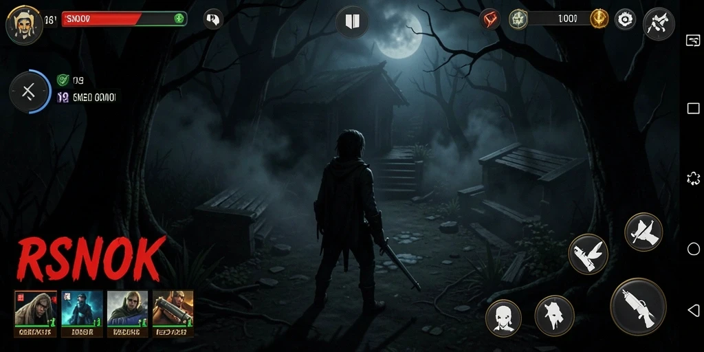 Gambaran gameplay RSNOK yang mencekam dan mendorong adrenalin.